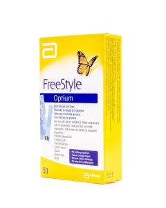 Tiras Reactivas de Glucosa en Sangre FreeStyle Optium 50 Tiras Abbott