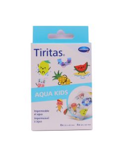 Tiritas Aqua Kids 8 Tiritas 30x40mm 4 Tiritas 40x60mm Hartmann