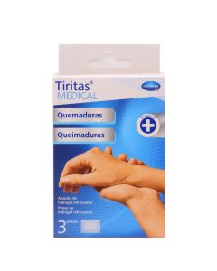 Tiritas Medical Quemaduras 3 Apósitos Hidrogel 4,5 x 6,5cm Hartmann