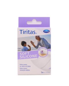 Tiritas Soft Silicone Extra Suave 5 x 6 x 10 cm. Imagen cara anterior.