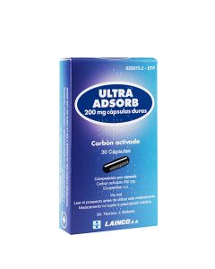 Ultra Adsorb 200 mg 30 Cápsulas