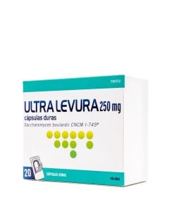 Ultra Levura 250 mg 20 Cápsulas Duras