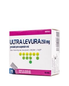 Ultra Levura 250mg Granulado Para Suspensión Oral 20 Sobres