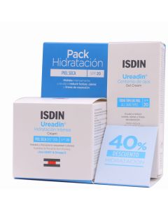 Ureadin Pack Hidratatación Intensa Crema Piel Seca SPF20 + Contorno de Ojos Gel Crema 40%Dto Isdin