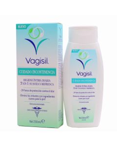 Vagisil Cuidado Incontinencia Higiene Íntima Diaria 2 en 1 Suaviza y Refresca 250 ml