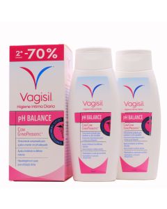 Vagisil Higiene Íntima Diaria pH Balance con GynoPrebiotic 250ml+250ml Pack 2x1