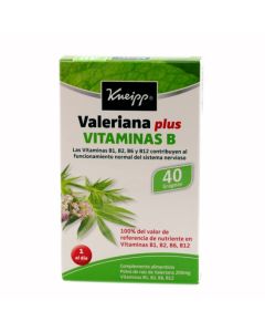 Valeriana PLUS Vitaminas B Kneipp 40 Grageas
