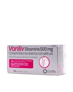 Variliv Diosmina 500 mg 60 Comprimidos Recubiertos con Película