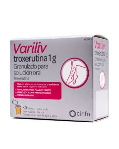 Variliv Troxerutina 1 g granulado para solución oral 30 sobres