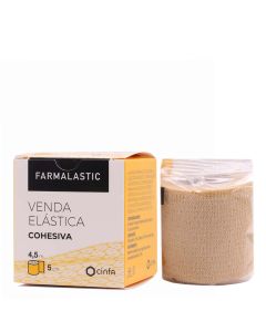 Farmalastic Venda Elástica Cohesiva Beige 4,5 m x 5 cm   