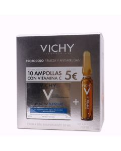 Vichy Liftactiv Supreme Piel Seca y Muy Seca 50ml + 10 Ampollas de Regalo