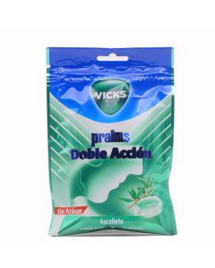 Vicks Praims Doble Acción Eucalipto Caramelos Sin Azúcar Bolsa 72g