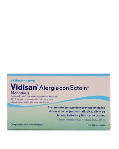 Vidisan Alergia con Ectoin Ocular 20 Monodosis Bausch & Lomb