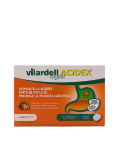 Vilardell Digest Acidex 24 Comprimidos Masticables Sabor Menta