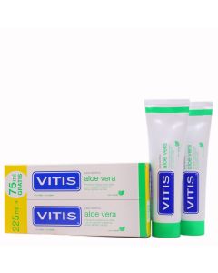 Vitis Aloe Vera Pasta Dentífrica Sabor Menta 150ml x 2 Duplo