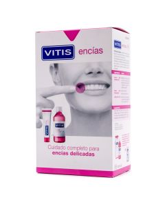 Vitis Encías Pack Colutorio 500ml + Pasta Dentífrica 100ml