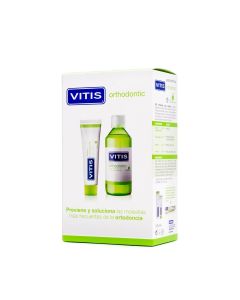 Vitis Orthodontic Pack Pasta Dentífrica 100ml+Colutorio 500ml