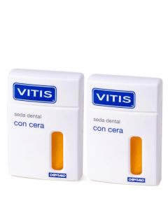 Vitis Seda Dental con Cera 2x 50m Duplo