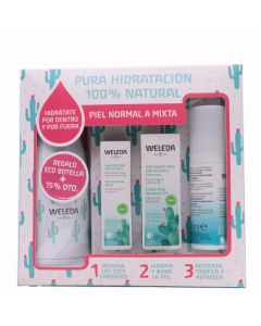 Weleda Cofre Hidratación 24H Piel Normal a Mixta con Eco Botella de Regalo