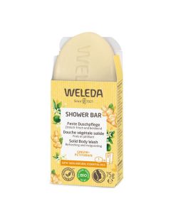 Weleda Jabón de Ducha Sólido Frescor Energizante Cítricos 75g Jengibre Petitgrain 