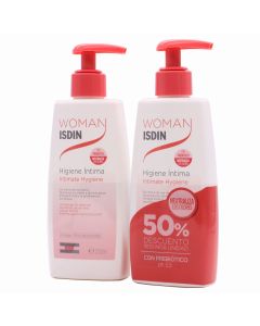 Isdin Woman Higiene Íntima 200ml+200ml Duplo 50%Dto 2ªUd