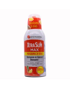 XtraSlim Max Quemador de Grasas Drenante 500ml Forte Pharma Programa de 20 Días