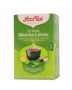 Yogi Tea Té Verde Matcha Limón 17 Bolsitas Infusión Ayurvédica