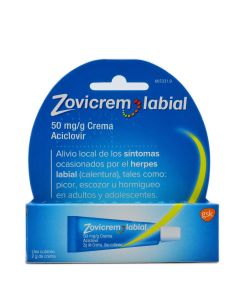 Zovicrem Labial 50 mg/g Crema Aciclovir Tubo 2g