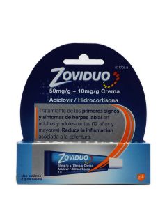 Zoviduo Crema Aciclovir+Hidrocortisona Tubo 2g